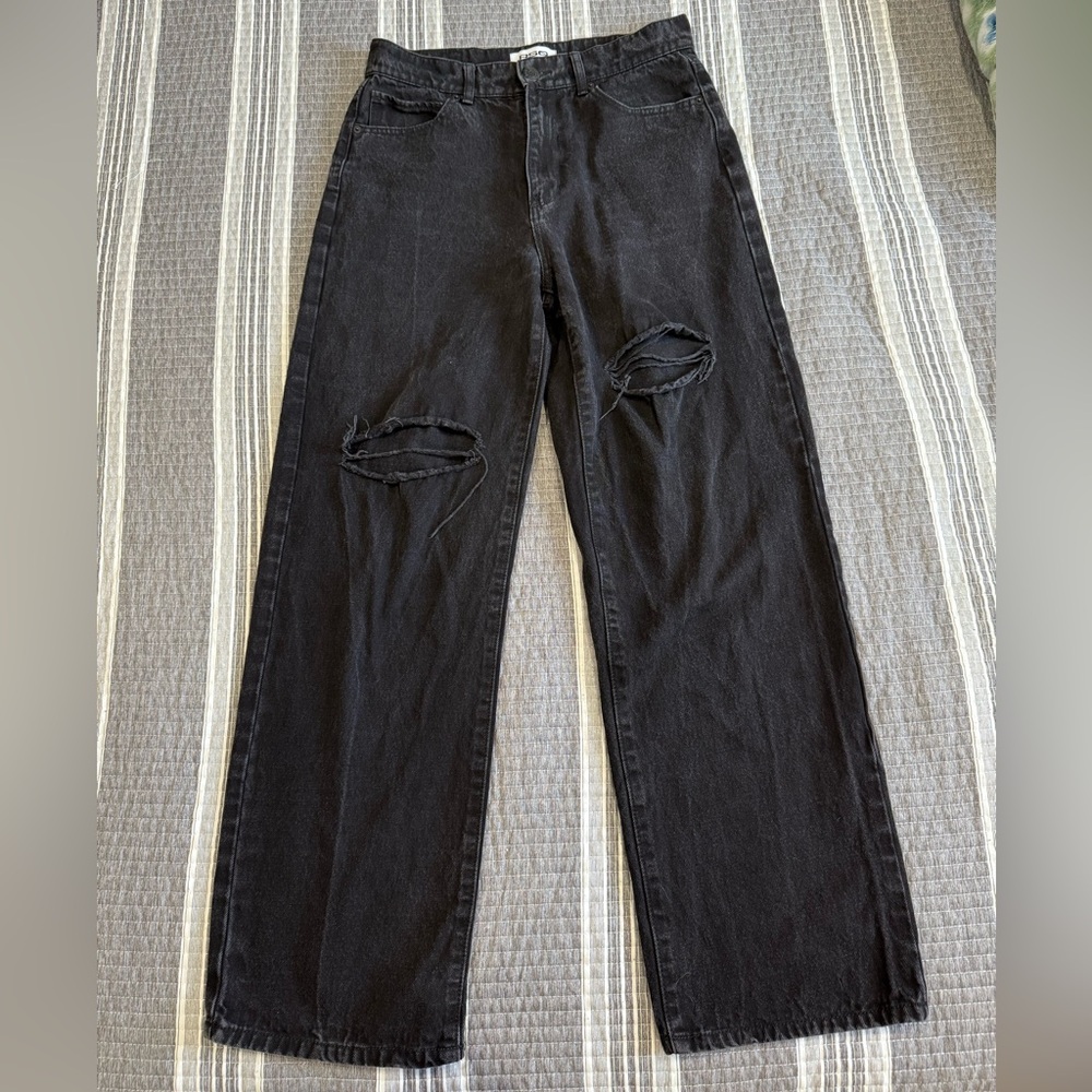 RSQ Black Baggy Jean